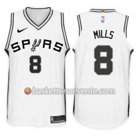 Maillot Basket San Antonio Spurs Patty Mills 8 Nike 2017-18 Blanc Swingman - Homme
